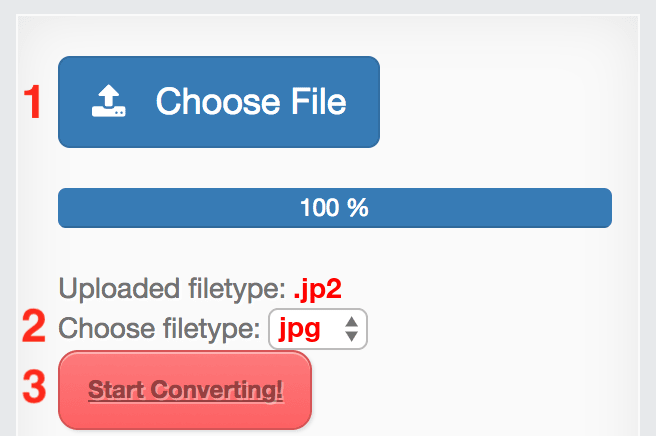 How to convert JP2 files online to JPG
